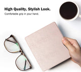 MoKo Case Fits All-New 7“ Kindle Oasis (9th and 10th Generation ONLY, 2017 and 2019 Release), Premium Ultra Lightweight Shell Cover with Auto Wake/Sleep - Rose Gold