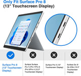 MoKo Case Comaptible with Microsoft Surface Pro 8 13-Inch 2021 Release Tablet, Premium Ultra Lightweight Shell Cover with Auto Wake/Sleep Fit Microsoft Surface Pro 8 13" 2021, Blue