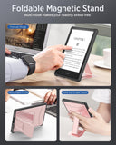MoKo Case Fit with 6.8" Kindle Paperwhite (11th Generation-2021) and Kindle Paperwhite Signature Edition, Lightweight & Slim Scratch-Resistant Protective Case with Stow-Away Magnetic Stand, Rose Gold