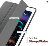 MoKo Case Fit iPad Pro 9.7 with Apple Pencil Holder - Slim Lightweight Smart Shell Stand Cover Case with Auto Wake / Sleep Fit Apple iPad Pro 9.7 Inch 2016 Tablet, Space Gray
