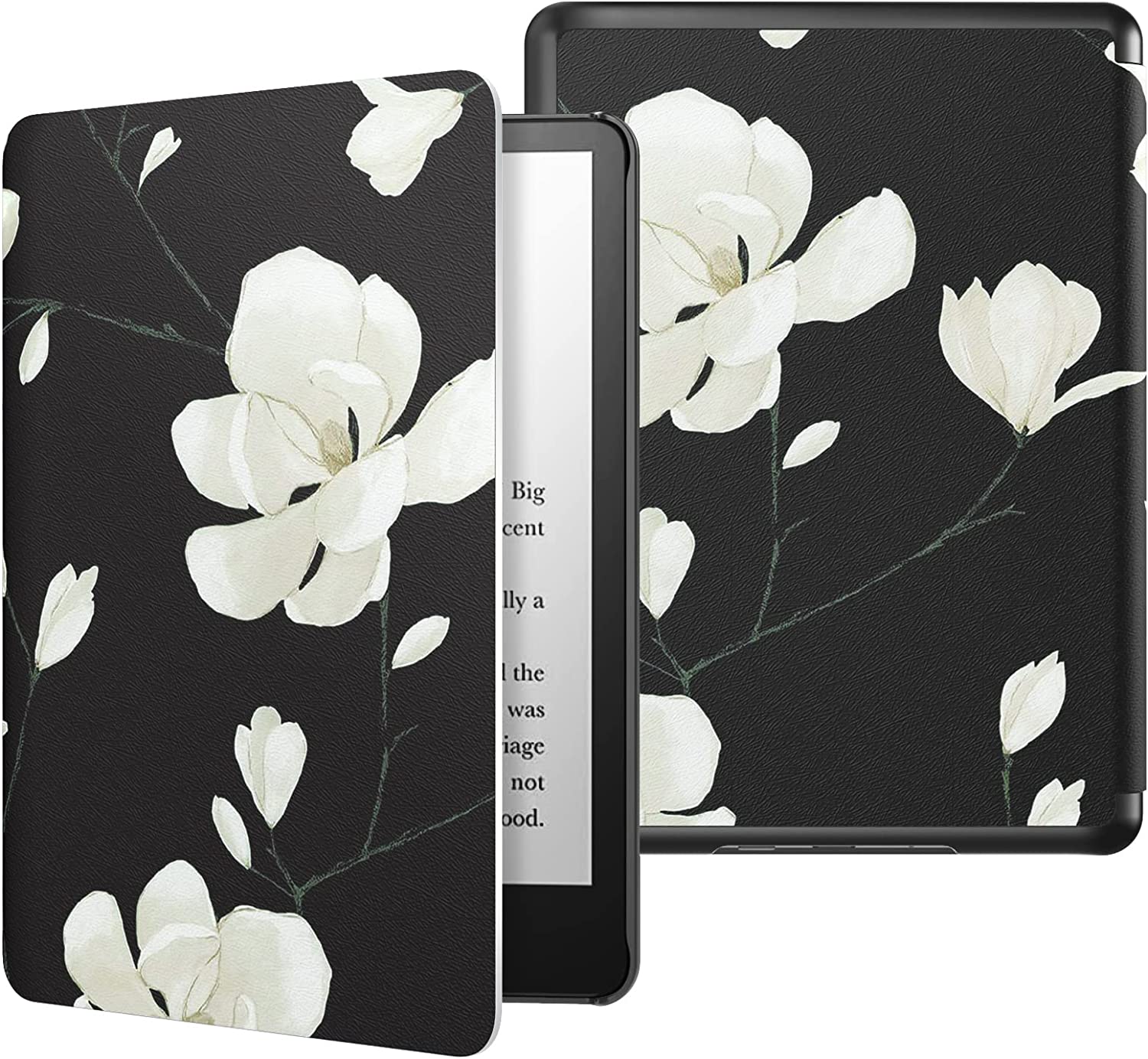 Custodia Per Kindle Paperwhite 11a Gen - TPU Trasparente Con Design Fiori - Foto 6