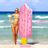 MoKo Inflatable Pool Floats Adults Kids, Ice Cream Floating Row Popsicle Float Raft Swimming Pool Float Bed Summer Beach Lounger Water Fun Party Decorations Supply