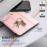 MoKo Case Fits All-New Kindle Fire HD 8 Tablet/Fire HD 8 Plus Tablet(10th Generation, 2020 Release) Case, Lightweight Slim Shell Shockproof PC BackShell Stand Cover with Auto Wake/Sleep - Rose Gold
