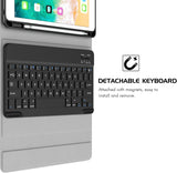MoKo Keyboard Case for iPad 9.7 2018 with Pencil Holder - Wireless Keyboard Cover Case for All-New iPad 9.7 Inch 2018 Released Tablet (A1893 / A1954), Black