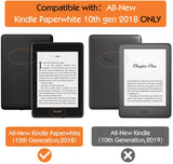 MoKo Case Fits Kindle Paperwhite (10th Generation, 2018 Releases), Premium Ultra Lightweight Shell Cover with Auto Wake / Sleep for Amazon Kindle Paperwhite 2018 E-reader - Black