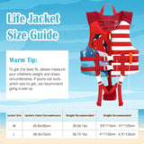 MoKo Swimming Vest for Kids, Children Swim Vests Water Activity Equipment Cute Pattern Watersports Swimming Device for Toddlers Boys Girls 50-90 lbs(L Size) 37-50 lbs (M Size)