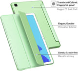 MoKo Case Fits Samsung Galaxy Tab A7 10.4 Inch (SM-T500 / T505 / T507), Lightweight Stand Smart Case Hard Shell Cover for Samsung Tab A7 Tablet 2020 – Green