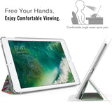 MoKo Case Fit 2018/2017 iPad 9.7 6th/5th Generation - Slim Lightweight Smart Shell Stand Cover with Translucent Frosted Back Protector Fit iPad 9.7 Inch 2018/2017, Lucky Tree (Auto Wake/Sleep)