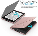 MoKo Case Fits 6" Kindle Paperwhite (10th Generation, 2018 Releases), Standing Origami Slim Shell Cover with Auto Wake/Sleep for Amazon Kindle Paperwhite 2018 E-Reader - Rose Gold