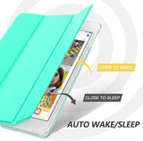 MoKo Case Fit New iPad Mini 5 2019/Mini 4 2015 (5th/4th Generation 7.9 inch), Slim Lightweight Smart Shell Stand Cover with Translucent Frosted Back Protector, with Auto Wake/Sleep,Mint Green