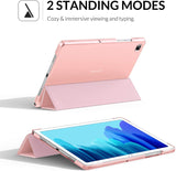 MoKo Case Fits Samsung Galaxy Tab A7 10.4 Inch (SM-T500 / T505 / T507), Lightweight Stand Smart Case Hard Shell Cover for Samsung Tab A7 Tablet 2020 – Rose Gold