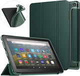 MoKo Case Fits Kindle Fire HD 8 & 8 Plus Tablet (10th Generation, 2020 Release), Soft TPU Translucent Frosted Back Cover Slim Smart Shell, Auto Wake/Sleep - Indigo