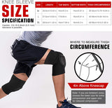 MoKo Knee Brace Support, Protective Volleyball Knee Pads, Professional Thick Sponge Compression Knee Sleeves for Dance Arthritis Joint Pain Relief Injury Recovery, Fit Men Women Youth, 1 Pair, Black