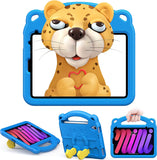 MoKo Kids Case Fit iPad Mini 6 8.3-inch (6th Generation, 2021), Shockproof EVA Foam Cute Case for Kids, Built-in Kickstand Pencil Holder, Support Touch ID & Apple Pencil 2 Attachment, Blue