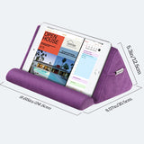 MoKo Tablet Pillow Stand, Pillow Lap Holder for iPad Tablet up to 11" for Xmas Gift, eReaders, Fit iPad 9 10.2", iPad Mini 6 8.3", iPad Pro 11/10.5/9.7, Air 4 Mini 5, Galaxy Tab S6/S7, Grape Purple