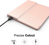 MoKo Case Fits All-New 7“ Kindle Oasis (9th and 10th Generation ONLY, 2017 and 2019 Release), Premium Ultra Lightweight Shell Cover with Auto Wake/Sleep - Rose Gold