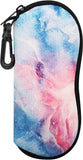 MoKo Sunglasses Soft Case Ultra Light Neoprene Zipper Eyeglass Case with Belt Clip