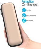 MoKo Holder Case Fit Apple Pencil 1&2, PU Leather Case Fit iPad 9th Gen 2021/8th Gen 2020/7th Gen 2019/iPad Mini 6 2021/iPad Air 4 2020/iPad Pro 11 & 12.9 2021, for Stylus Pen,Rose Gold