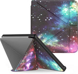 MoKo Folio Case for Kobo Libra 2 E-Reader 7 inch 2021 Released, Origami Standing Shell Cover Case with Multi Angle Magnetic PC Back Cover for Kobo Libra 2 E-Reader 7 inch 2021 Released, Indigo