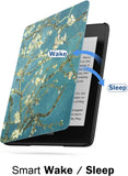 MoKo Case Fits 6" Kindle Paperwhite (10th Generation, 2018 Releases), Thinnest Lightest Smart Shell Cover with Auto Wake/Sleep for Amazon Kindle Paperwhite 2018 E-Reader - Almond Blossom