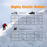 MoKo Ice Cleats 1 Pair, Walk Traction Ice Crampons for Shoes Boots for Men Women, Anti-Skid Snow Grips with 18 Stainless Spikes for Walking, Hiking, Trekking, Climbing, Mountaineering