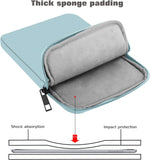 MoKo 9-11 Inch Tablet Sleeve Bag Carrying Case Fits iPad air 5 10.9" 2022, iPad Pro 11 2021-2018, iPad 9/8/7th Gen 10.2, iPad Air 4 10.9/Air 3 10.5, Tab S8 11"/Tab A 10.1, Misty Blue