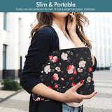 MoKo 9-11 Inch Tablet Sleeve Bag Carrying Case Fit iPad air 5 10.9" 2022, iPad Pro 11 2021-2018, iPad 9/8/7th Gen 10.2, iPad Air 4 10.9, iPad Air 3 10.5, Tab S8/S7/A7 Lite/Tab A 10.1, Night Peony