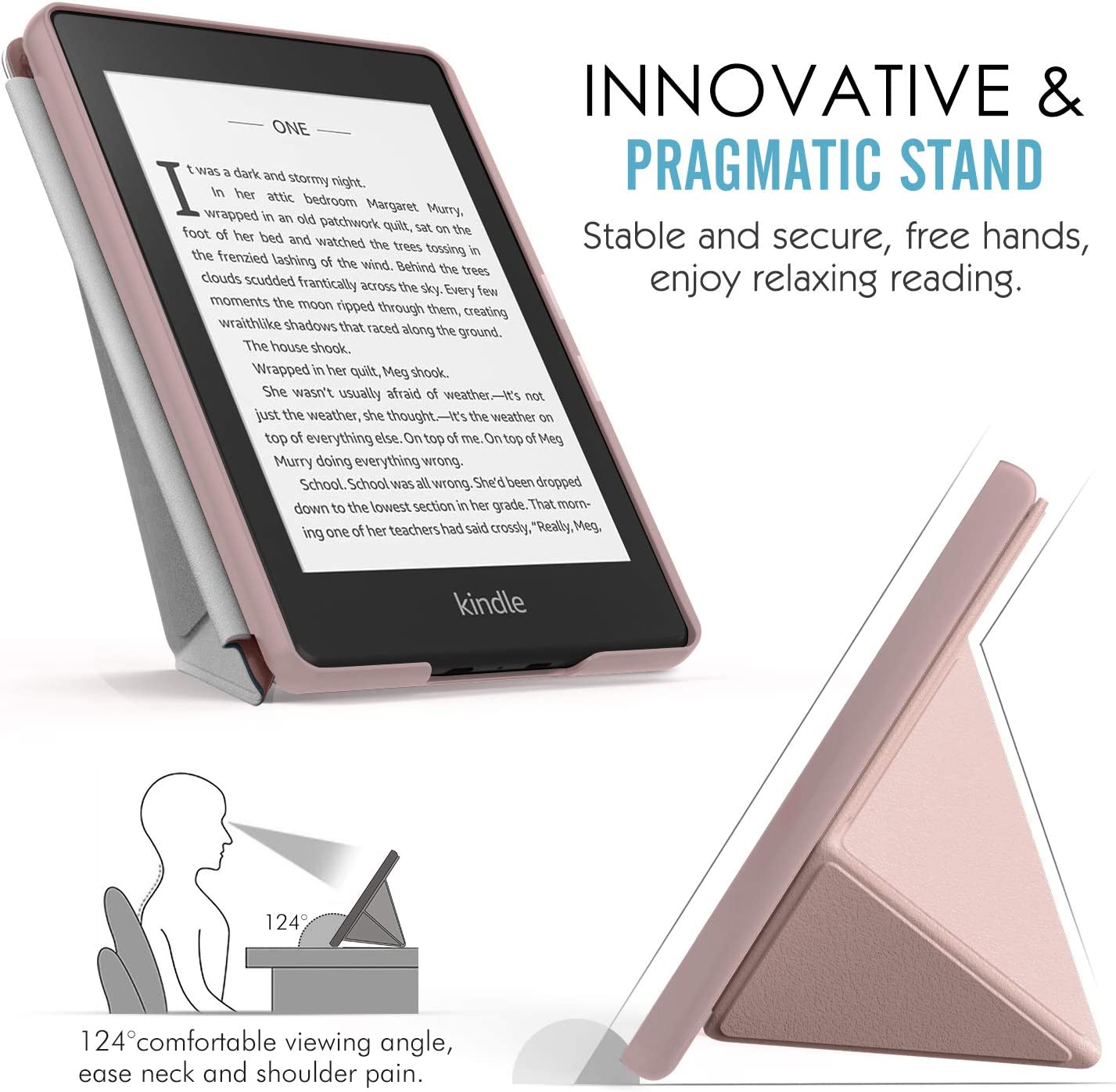 Amazon Kindle Paperwhite 第10本体 + ケース付き Kindle アマゾン ペーパーホワイト ケース カバー デザイン