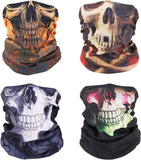 MoKo Neck Face Mask [4 Pack], Bandana Face Mask Scarf Balaclava Headbands, Windproof Bandana