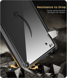 MoKo Case Fit with Amazon All-New Kindle Fire 7 Tablet (2022 Release-12th Generation) Latest Model 7", Perfect Protection with Fully Covered Soft TPU Edge Clear Back Cover for DIY, Denim Black