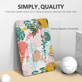 MoKo Case Fit New iPad Mini 5 2019/Mini 4 2015 (5th/4th Generation 7.9 inch), Slim Lightweight Smart Shell Stand Cover with Translucent Frosted Back Protector, with Auto Wake/Sleep,Parrot Tree