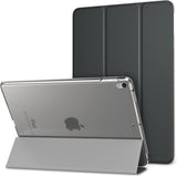 MoKo Case Fit New iPad Air (3rd Generation) 10.5" 2019/iPad Pro 10.5 2017 - Slim Lightweight Smart Shell Stand Cover with Translucent Frosted Back Protector - Black (Auto Wake/Sleep)
