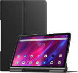 MoKo Case Compatible with Lenovo Yoga Tab 11 11-Inch 2021 Tablet, Ultra-Thin PU Leather Trifold Smart Tablet Stand Cover Shell Case Fits Lenovo Yoga Tab 11 2021 Tablet ONLY, Black