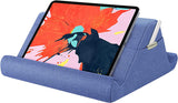 MoKo Tablet Pillow Holder, Pillow for iPad Multi-Angle Soft Tablet Stand Up to 12.9" for Xmas Gift, eReader, Fit for iPad 9, iPad Mini 6, iPad Pro 11/12.9 4/5th Gen,Galaxy Tab S6/S7, Navy Blue