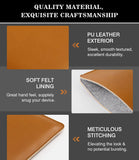 MoKo 7-8 Inch Tablet Sleeve, PU Leather Briefcase Slim Stylish Case Pouch Fit with iPad Mini (6th Gen) 8.3" 2021, iPad Mini 5/4/3/2/1, Galaxy Tab S2 8.0, Tab A 8.0, ZenPad Z8s 7.9, Brown