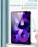 MoKo Case Fit iPad Air 5th Generation 2022/iPad Air 4th Gen 10.9 2020 with Pencil Holder, [Support Apple Pencil 2 Charging] Protective Cover for iPad Air 5/4, Multi-Angle Magnetic Stand, Purple