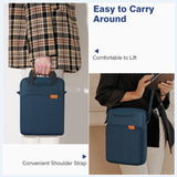 MoKo 9-11" Tablet Shoulder Sleeve Bag with Concealed Hand Strap for iPad Pro 11 2021-2018, iPad 10.2, iPad Air 4 10.9, iPad 9.7, Surface Go 3/2, Galaxy Tab A 10.1, Polyester Ipad Carrying Bag , Indigo