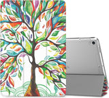 MoKo Case Fit New iPad Air (3rd Generation) 10.5" 2019/iPad Pro 10.5 2017 - Slim Lightweight Smart Shell Stand Cover with Translucent Frosted Back Protector - Water Color (Auto Wake/Sleep)