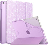 MoKo Case for New iPad 9th/8th/7th Gen Case (2021/2020/2019), Soft TPU Translucent Frosted Back Cover Slim Shell Protective Case with Stand for iPad 10.2 inch,Auto Wake/Sleep, Iridescent Unicorn