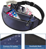 MoKo Crossbody Fanny Pack, Running Waist Pack Belt Fashion Sports Bag Reflective Runner Pouch for Women Men