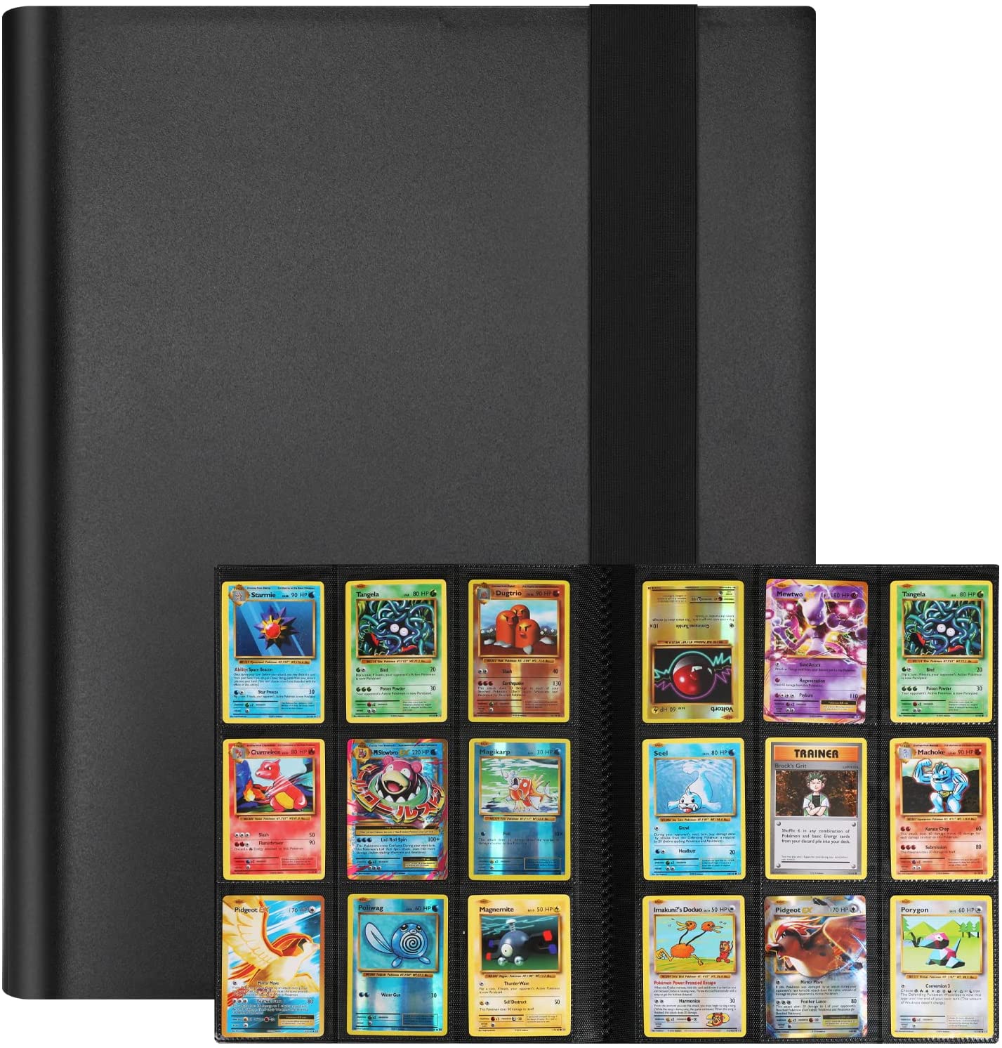 MoKo 4 Pocket Trading Card Binder, Card Protectors Binder Sheet Storag Mokodirect MoKo 4 Pocket Trading Card Binder, Card Protectors Binder Sheet Storag Mokodirect