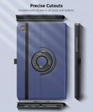 MoKo Case Compatible with Samsung Galaxy Tab A7 10.4 Inch Model (SM-T500/505/507), Full-Body Hard Back Cover 90 Degree Rotating Adjustable Stand Cover Case with Auto Wake/Sleep Function, Indigo