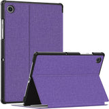 MoKo Case Fit Samsung Galaxy Tab A8 10.5 Inch 2022 [SM-X200/X205/X207], Shock Proof Stand Folio Case,Multi- Viewing Angles, Hard PC Back Cover Fit Galaxy A8 10.5 Tablet, Auto Wake/Sleep, Purple