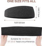 MoKo Mens Headband 3 Pack, Stretchy Moisture Wicking Hairband Mens Running Headband Workout Sweatband Sports Headband for Men for Running,Cycling, Yoga, Basketball