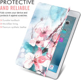 MoKo Case Fit iPad Pro 9.7 - Slim Lightweight Smart Shell Stand Cover with Translucent Frosted Back Protector Fit iPad Pro 9.7" 2016 Release Tablet, Peach Blossom (with Auto Wake/Sleep)