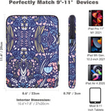 MoKo 9-11 Inch Tablet Sleeve Bag Carrying Case Fits iPad air 5 10.9" 2022, iPad Pro 11 2021-2018, iPad 9/8/7th Gen 10.2, iPad Air 4 10.9/Air 3 10.5, Tab S8 11"/Tab A 10.1, Night Blue
