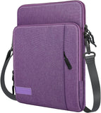 MoKo 12.9 Inch Tablet Sleeve Bag Carrying Case with Pockets Fits iPad Pro 12.9 2021/2020/2018,Surface Laptop Go 12.4",Galaxy Tab S8+ 12.4", Pink