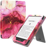 MoKo Case for 6.8" Kindle Paperwhite (11th Generation-2021) and Kindle Paperwhite Signature Edition, Slim PU Shell Cover Case with Auto-Wake/Sleep for Kindle Paperwhite 2021 E-Reader, Colorful Leaf