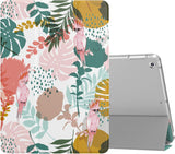 MoKo Case Fit 2018/2017 iPad 9.7 6th/5th Generation - Slim Lightweight Smart Shell Stand Cover with Translucent Frosted Back Protector Fit iPad 9.7" 2018/2017, Painting Village(Auto Wake/Sleep)