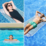 MoKo Inflatable Pool Floats Row, 4-in-1 Monterey Pool Lounge & Float, Patented Non-Stick PVC, Multi-Purpose Water Cushion (Saddle, Chair, Drifter) Pool Chair for Adults, White